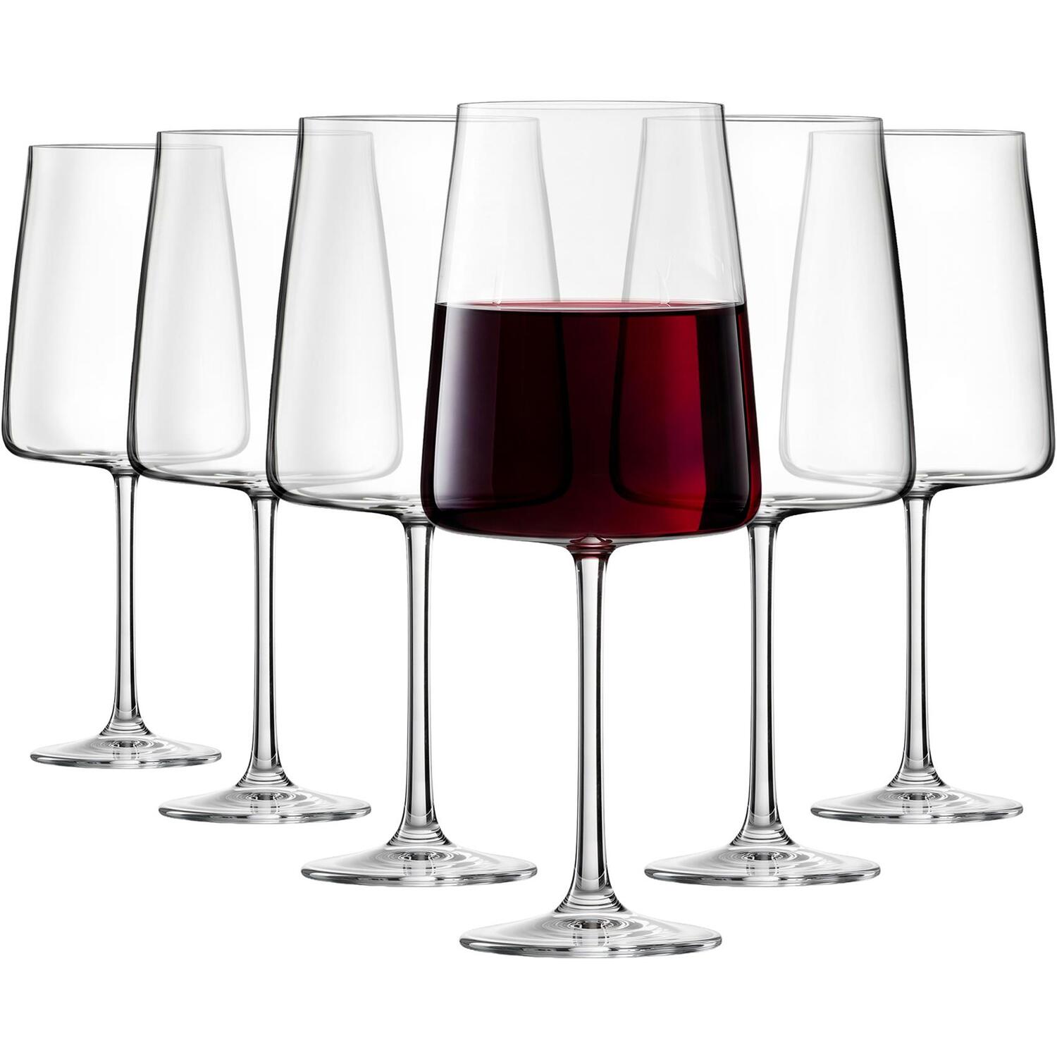 6x RCR Essential Crystal Red Wine Glasses 650ml Drinking Goblet Party Gift Set - Image 5