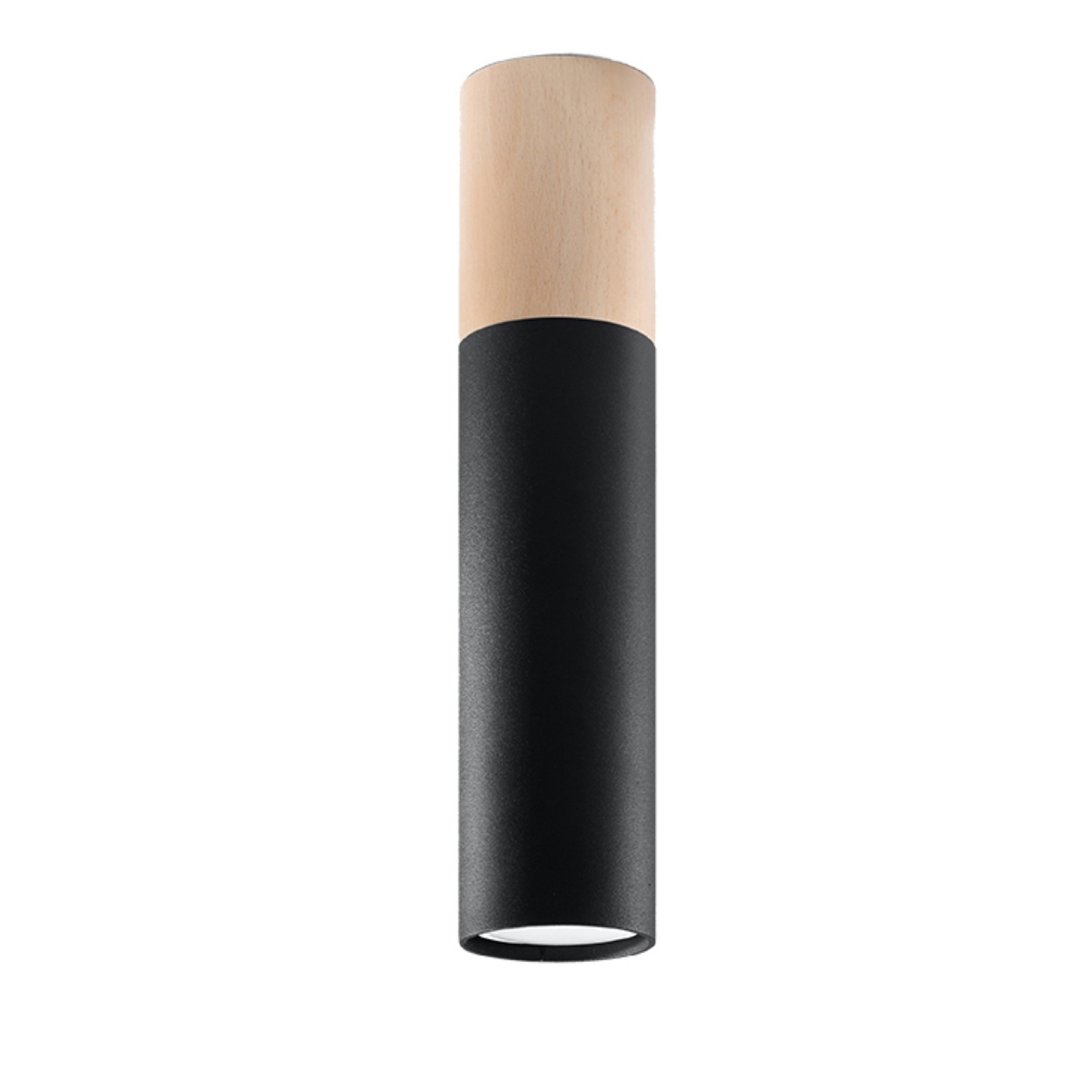 Modern Black Wood GU10 Ceiling Spotlight Surface Light Loft Ceiling Lamp - Image 3