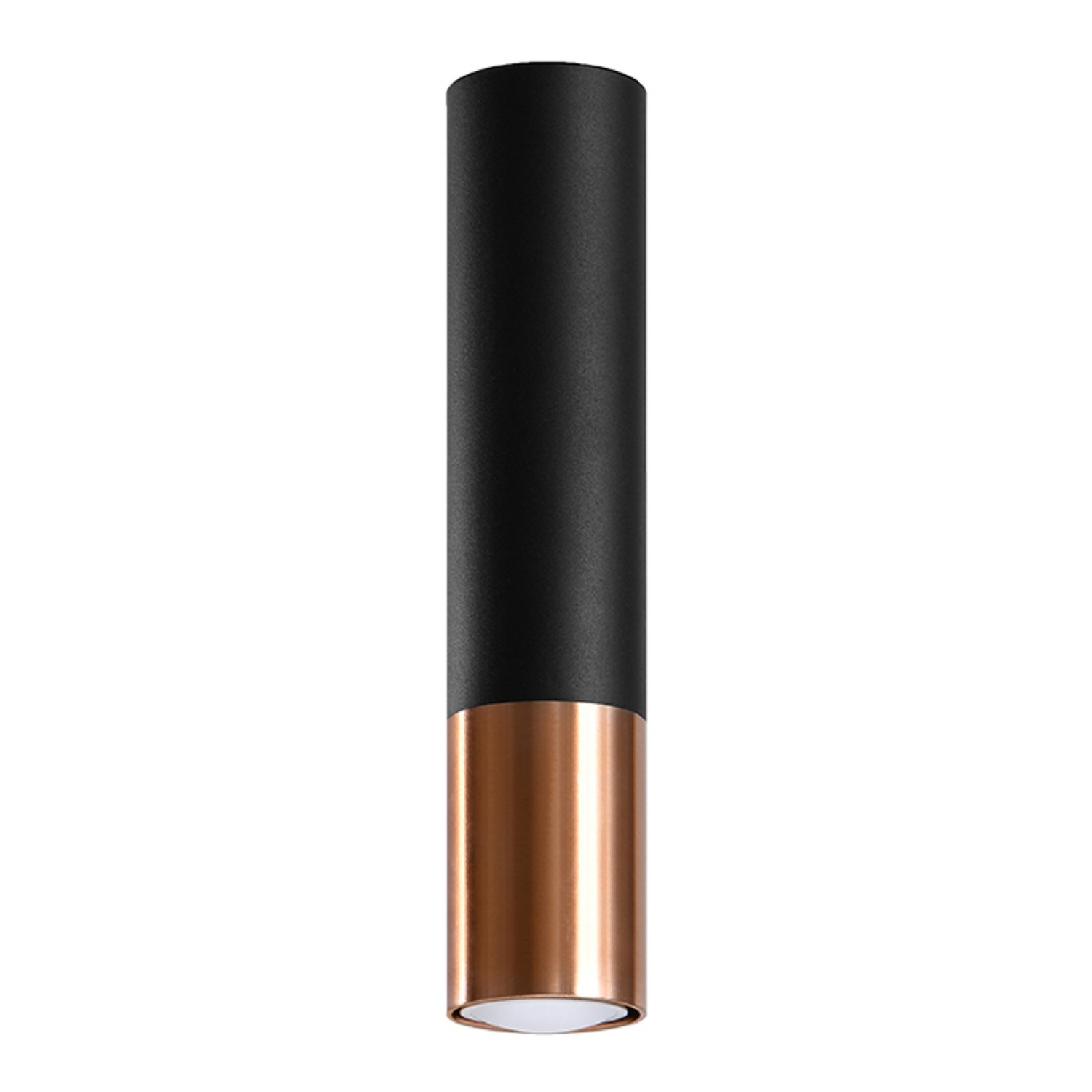 Sollux Lighting Ceiling Lamp Loopez Black/Golden - Black/Copper