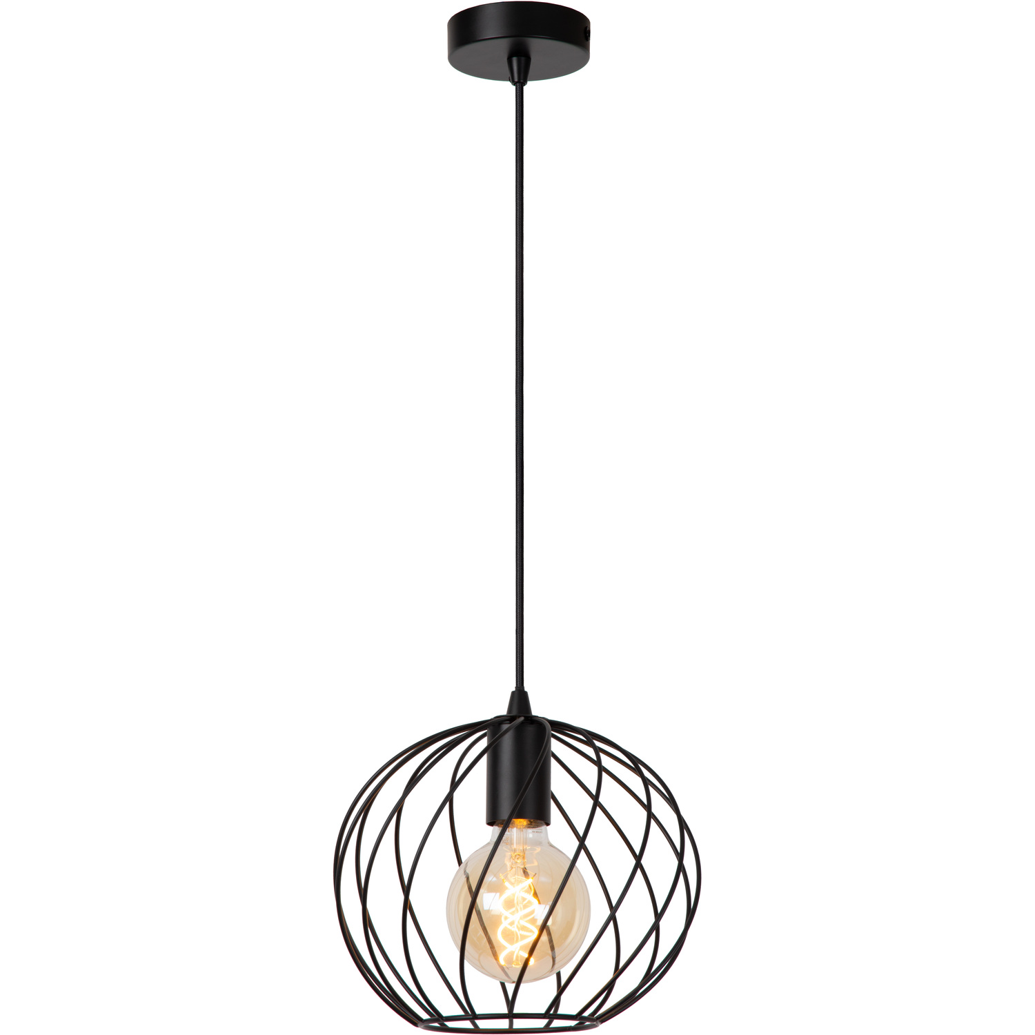 B&Q -  Danza Classic Pendant Light 25Cm1Xe27Black - Image 4