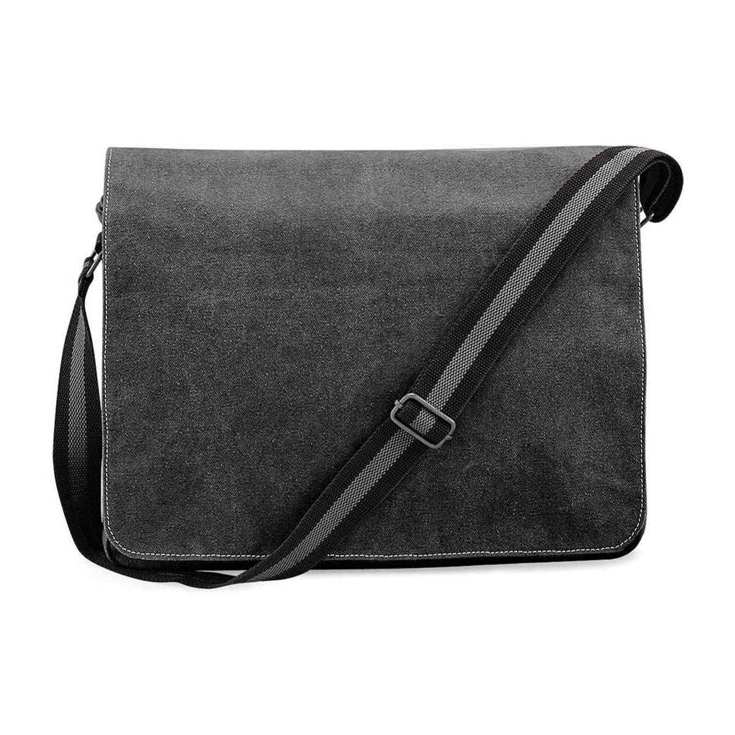 Quadra Vintage Messenger Bag - Vintage Black
