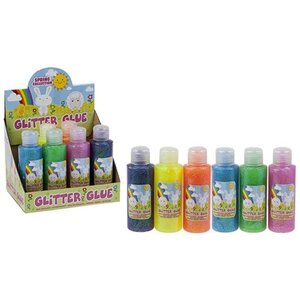 Pastel Glitter Glue In Display Box 6asstd Colours