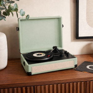 RED5 Retro Vinyl Player Sage With Wireless Audio