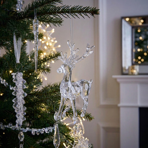 Clear Hanging Reindeer