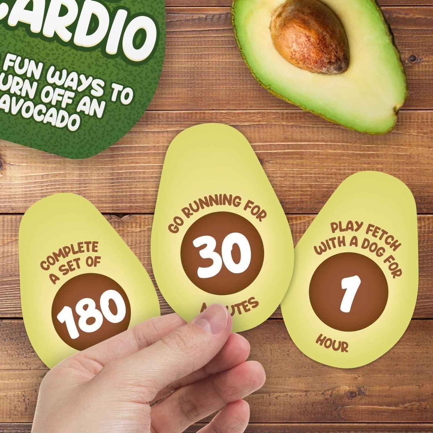 Gift Republic Green 100 Ways Avo-Cardio Avocado Fitness Card Set In - Image 5