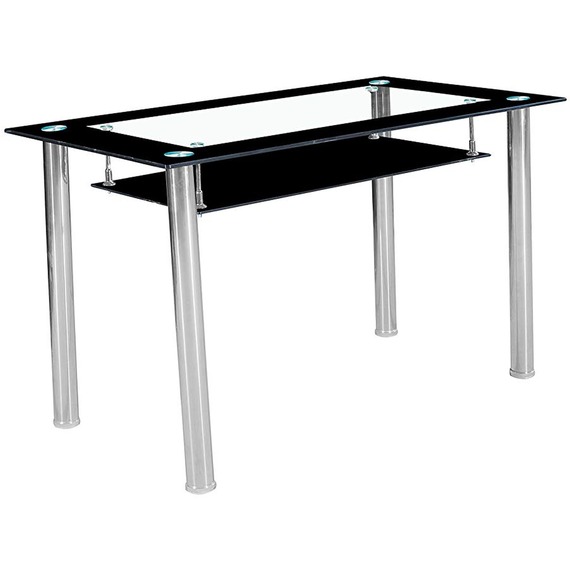 Compact Black Dining Table 