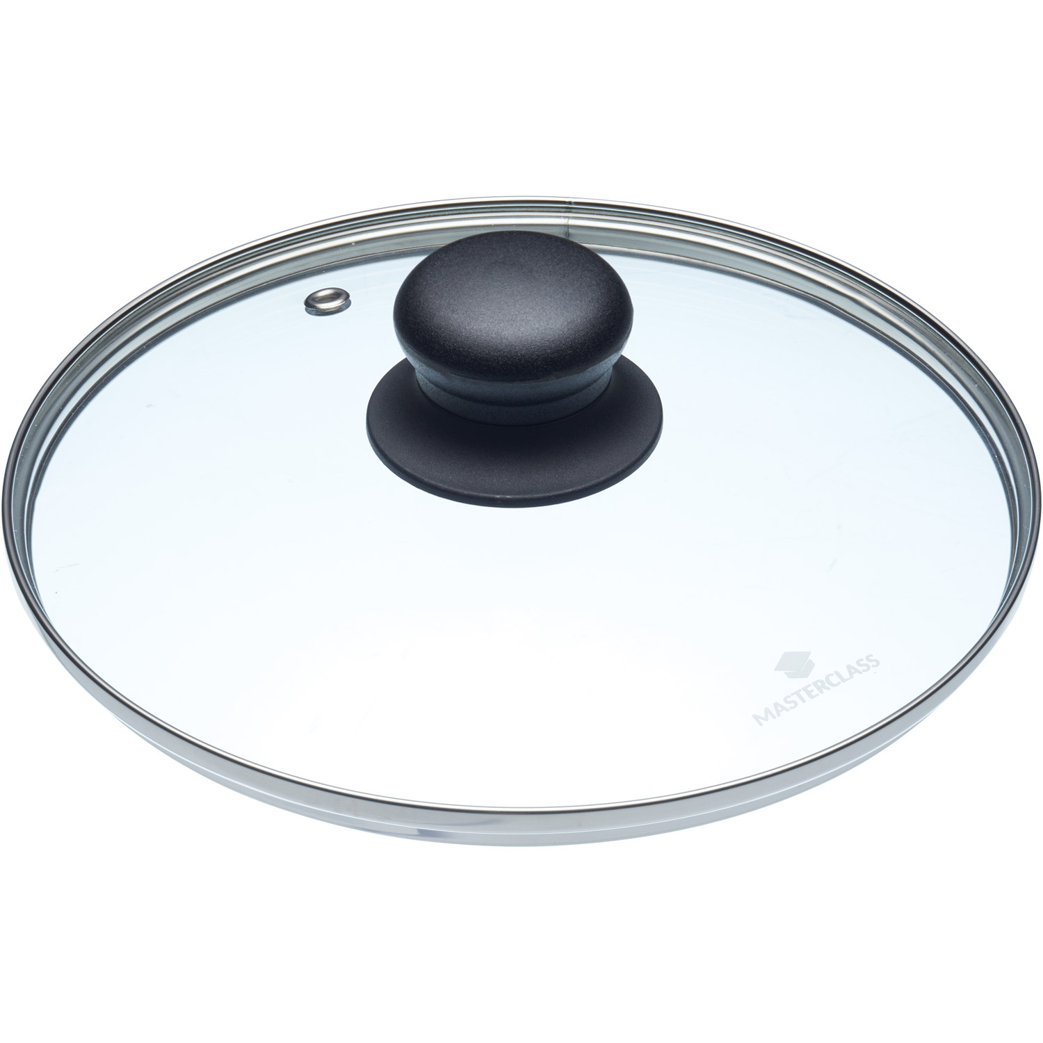 MasterClass 20cm Glass Saucepan Lid - Grey