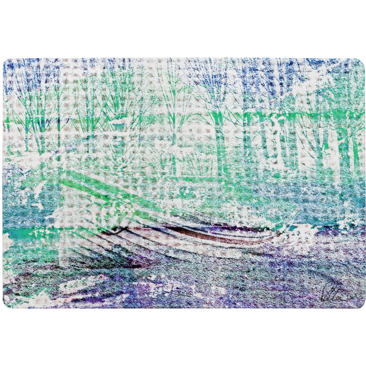 Washed Up Blue Rug - Blue / 150cm thumbnail