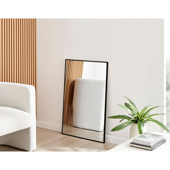 Emma Rectangle Black Frame Wall Mirror