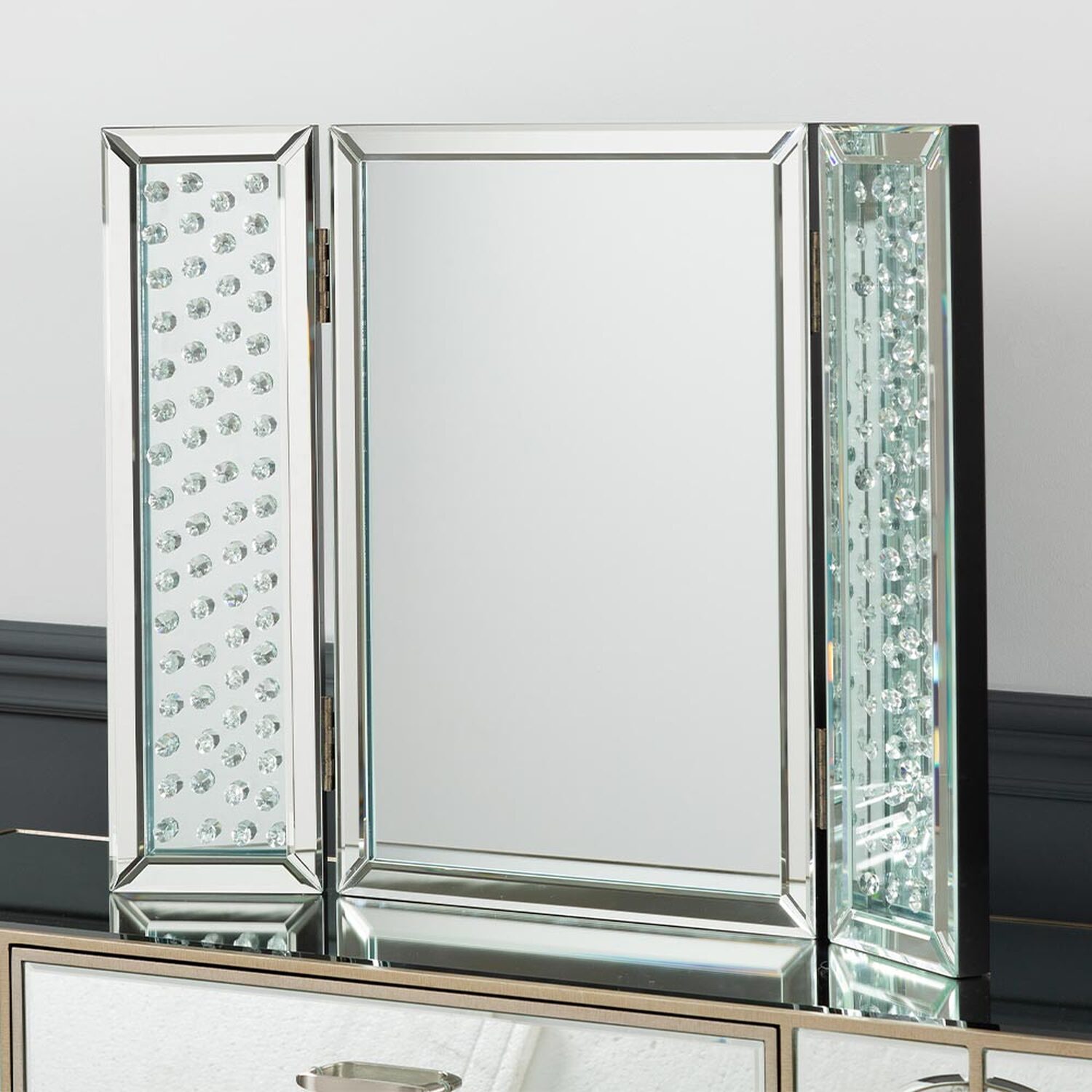 Vanity Living - Vanity Makeup Mirror, Dressing Table Mirror - Clear Mirror thumbnail