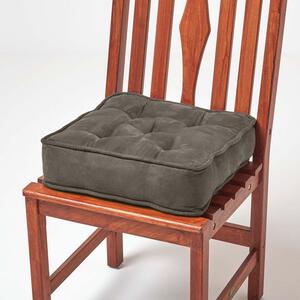 Faux Suede Dining Chair Booster Cushion