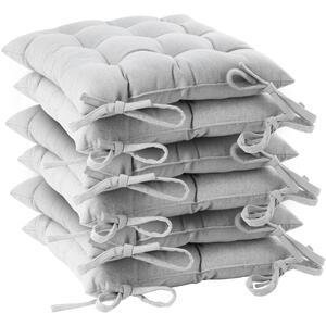 Square Garden Chair Seat Cushions - 40cm - Pack of 6