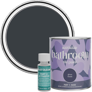 Rust-Oleum Bathroom Tile Paint in Gloss Finish - Anthracite (RAL 7016) 750ml