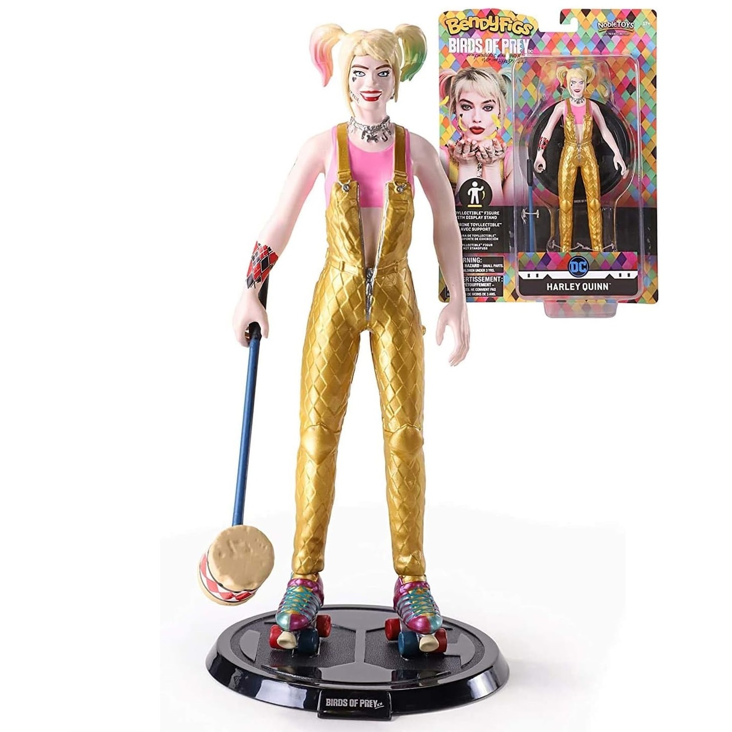 Harley Quinn Bendyfig - Gold