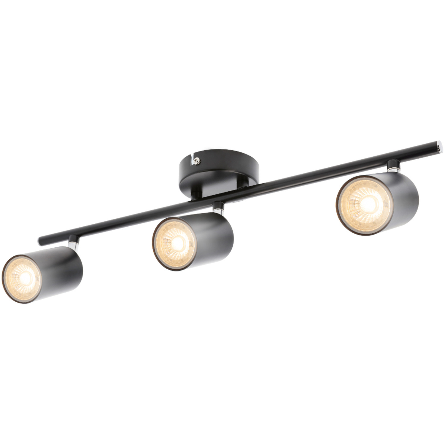 CGC JACK Black GU10 Adjustable Ceiling Spot Light - Black / 50cm / 17cm