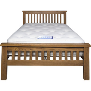 Rustic Solid Oak 5ft King size Bed Frame
