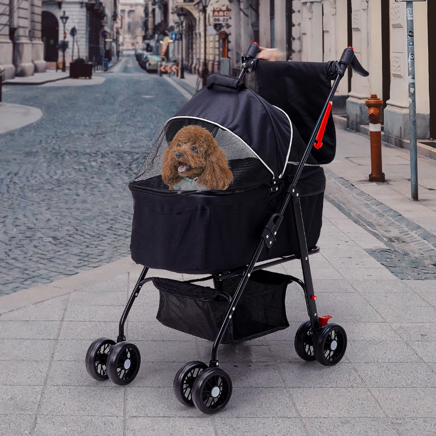 Detachable Pet Stroller for Cats and Dogs