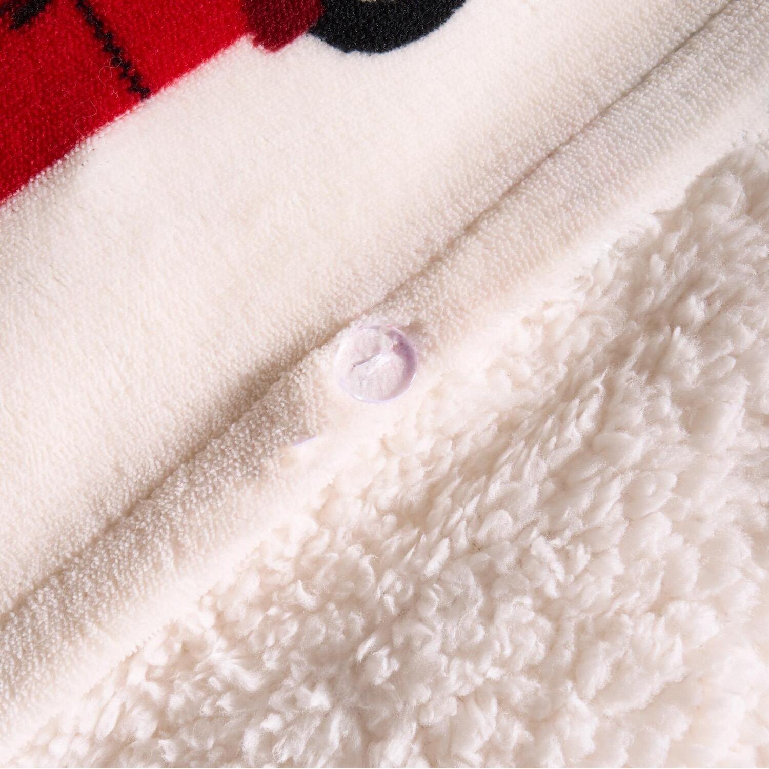 Home For Christmas Sherpa Duvet Set - Natural King