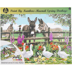 MacNeil Paint by Numbers Spring Donkeys