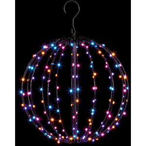 Hanging Spinning Effect Ball Light Christmas Rainbow LED Ball 30cm