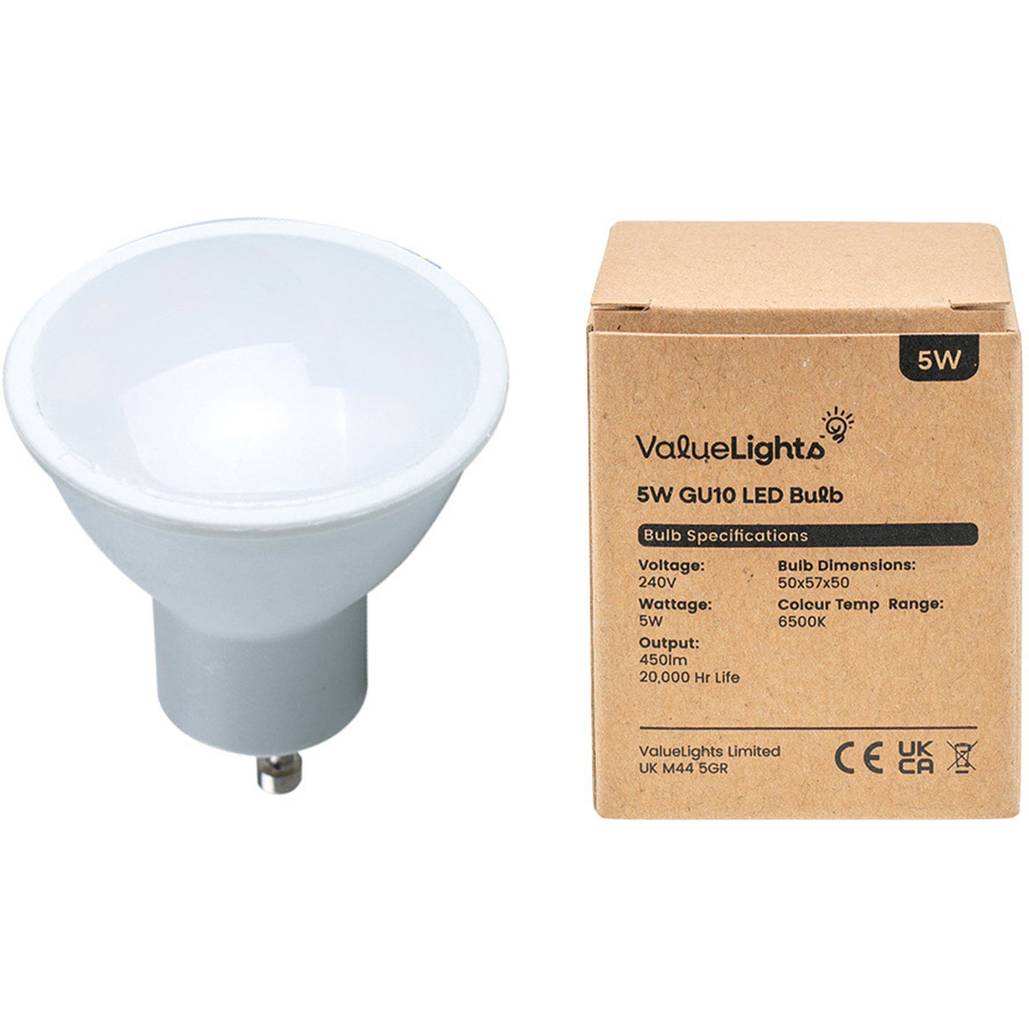 Image of 20 Pack GU10 Plastic LED 5W&hellip;
