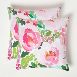 Pink Peony Outdoor Cushion 45 x 45 cm, Set of 2