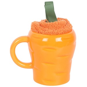 Carrot Shaped Mug and Socks Set