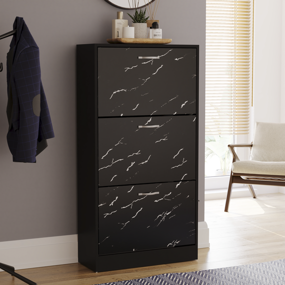 3 Drawer Shoe Cabinet Organizer
