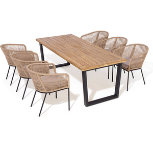 Rowlinson Oslo 6 Seat Dining Set - 210cm Table