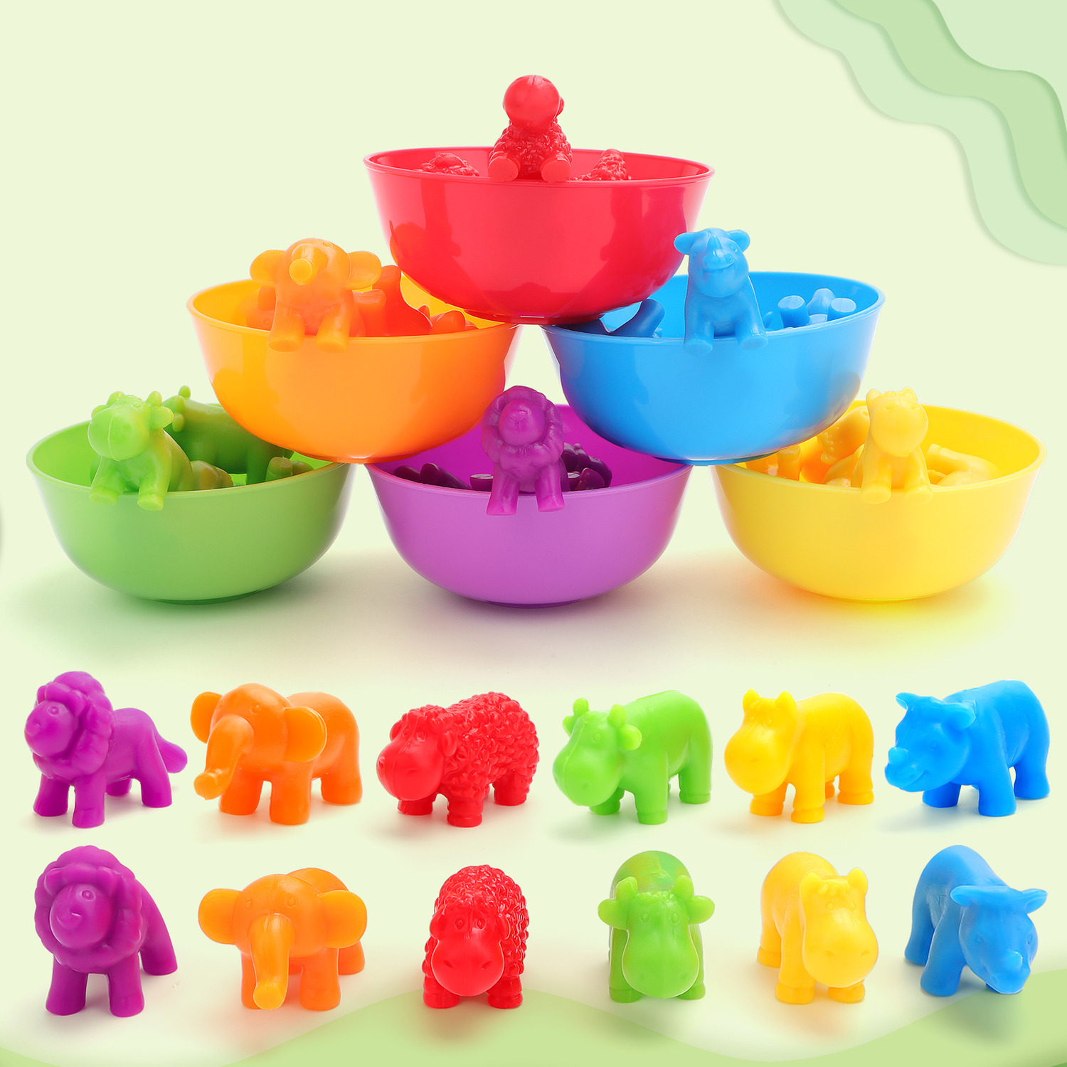 Animal Counting Colour Sorting Toy
