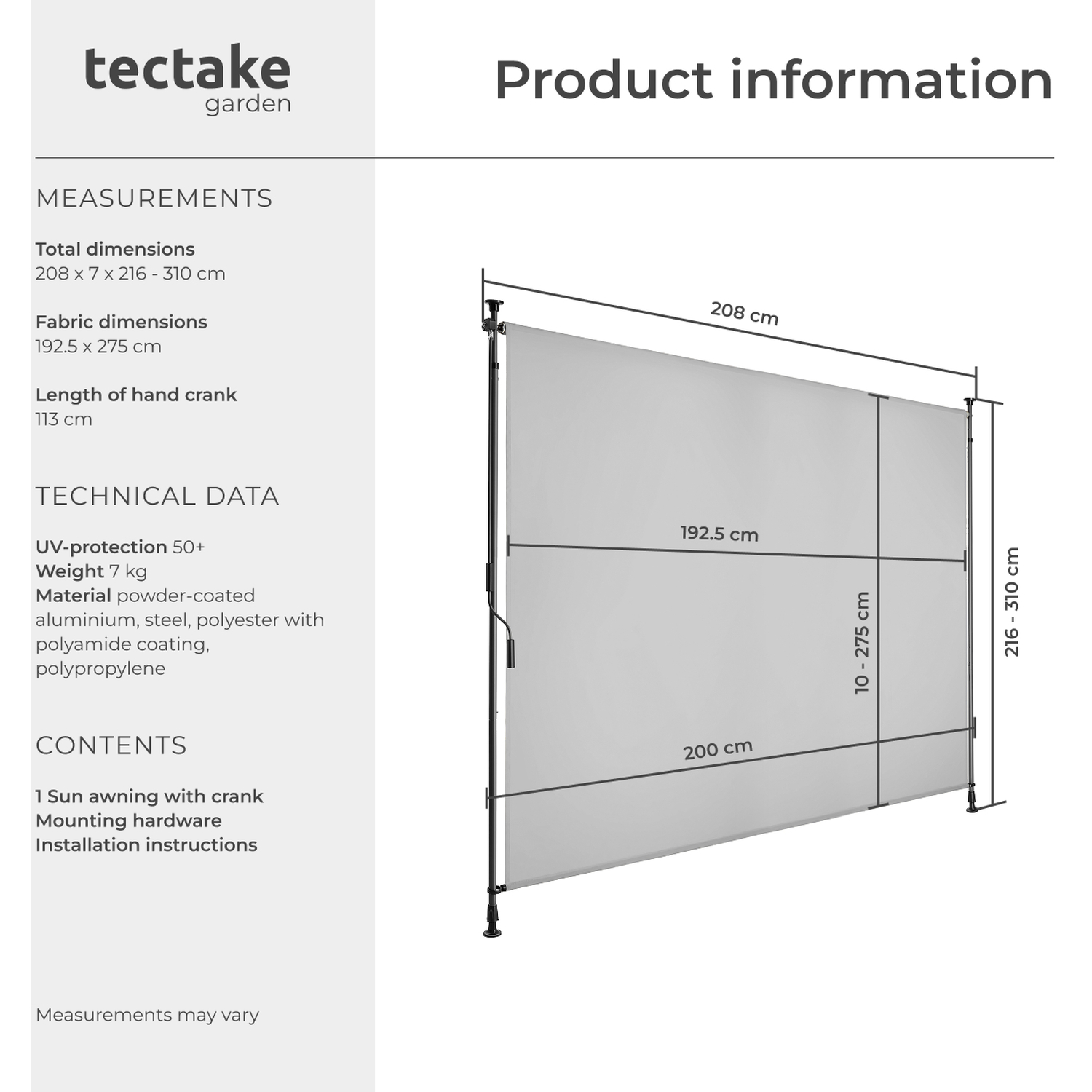 Image of Clamp Awning Taija with Hand Crank&hellip;