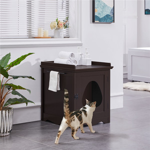 Espresso / 48cm Yaheetech Indoor Pet House Litter Box  shot 10006232