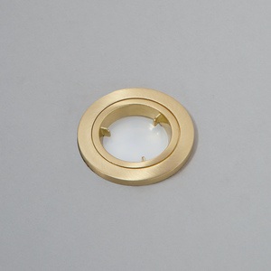 Satin Brass / 13.5cm 2 Pack of Fixed Recessed Fire Rated IP20 Downlights shot 10029049