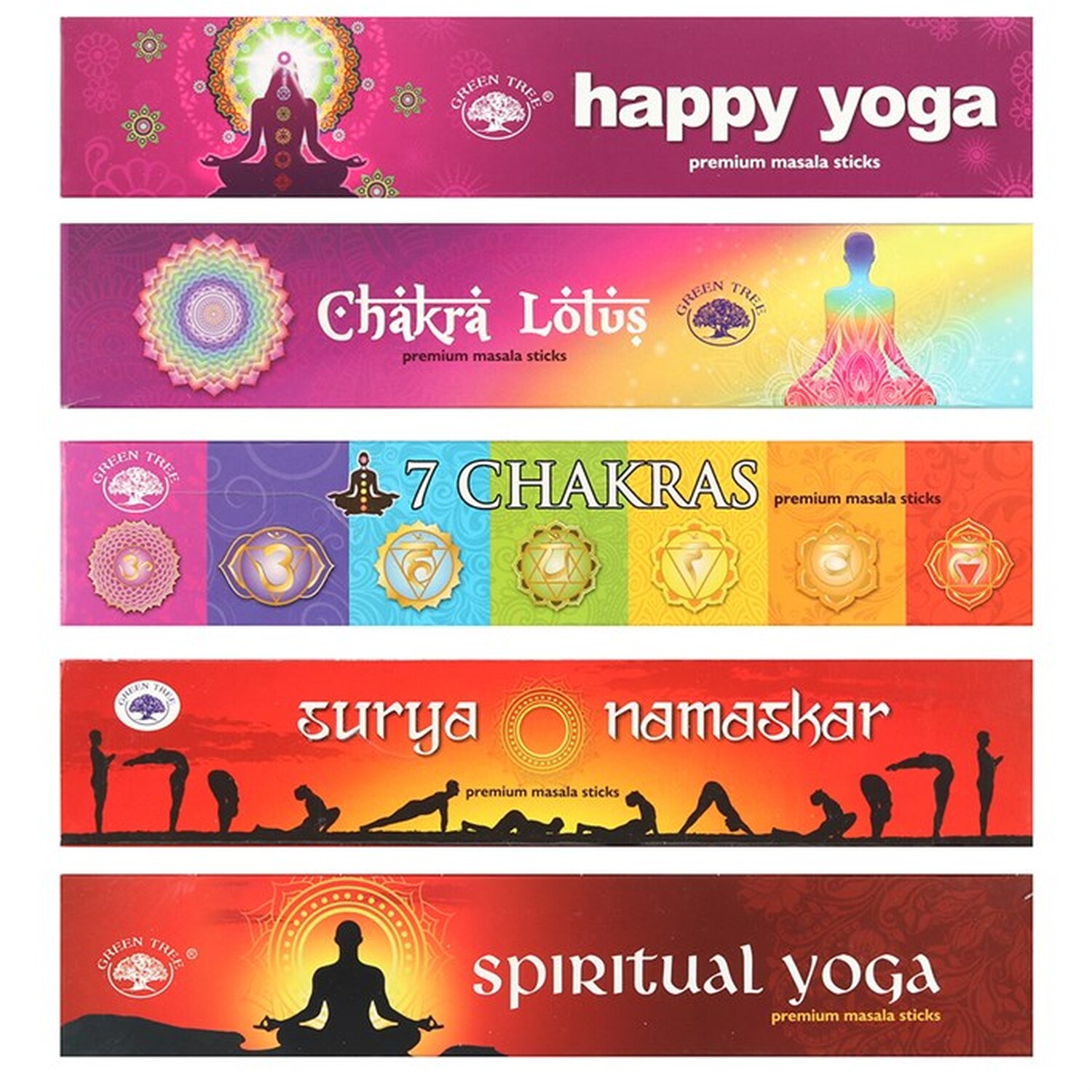 Green Tree Yoga Incense Gift Set - Yellow