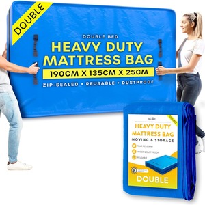 Heavy Duty Mattress Bag for Moving - Reusable Waterproof Mattress Cover