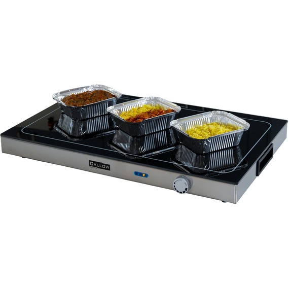 Callow Electric Plate Warmer and Glass Food Heater 56cm x 38cm