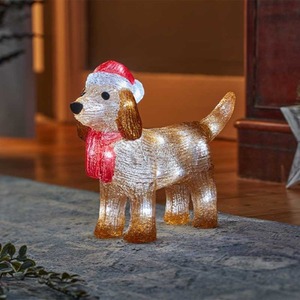 Christmas Dachshund Acrylic Light Decoration