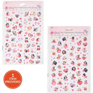 Mini Pet Valentines Stickers
