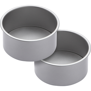 KitchenCraft Non-Stick Loose Base Deep Cake Pan Set - Grey