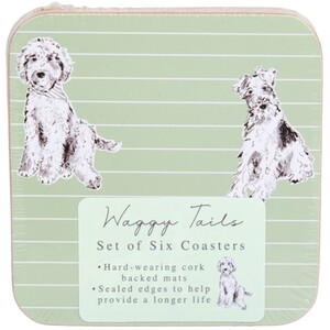 Pack of 6 Waggy Tails Coasters