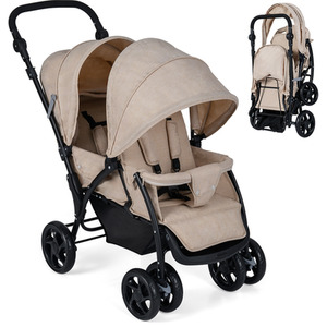 Foldable Double Seat Baby Stroller