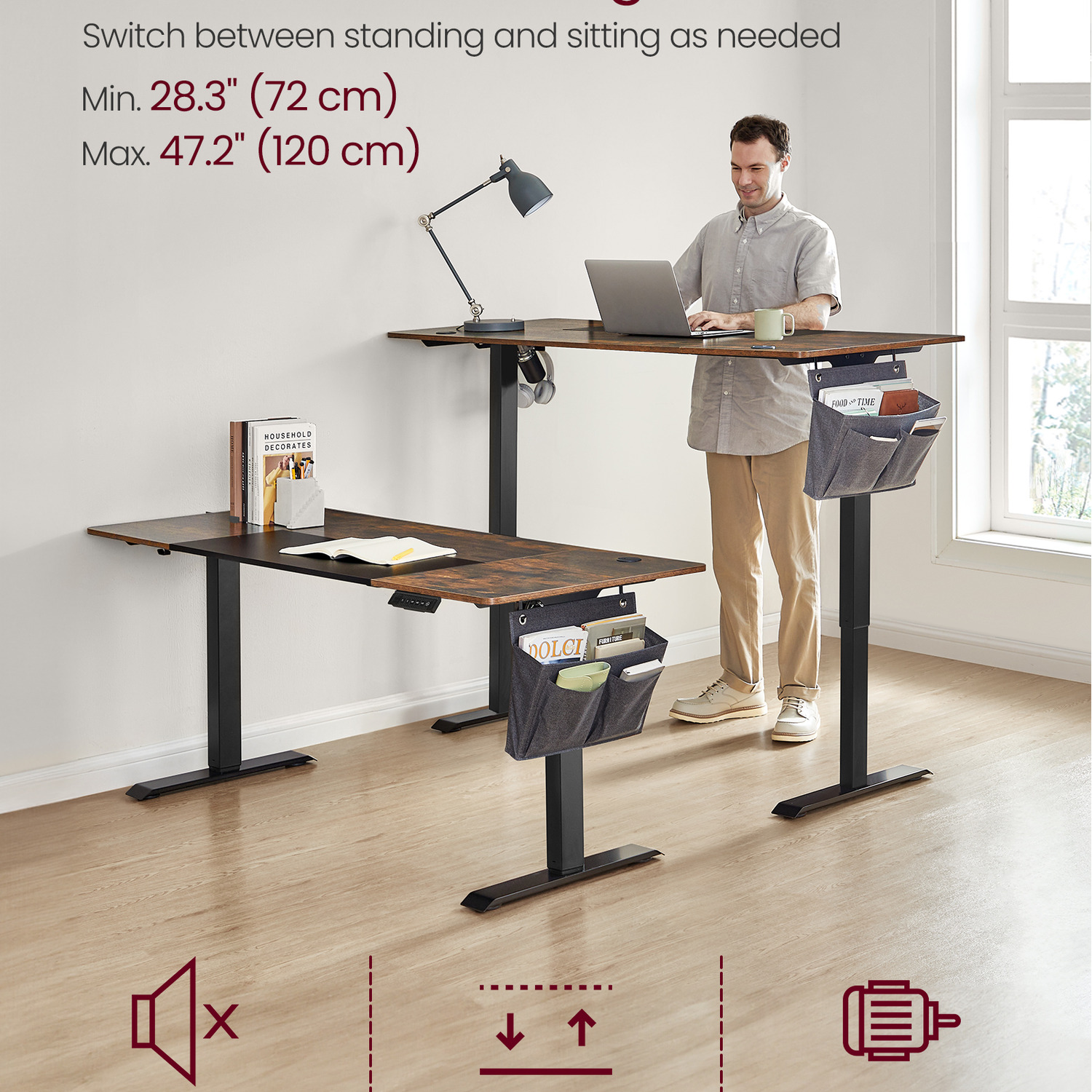 Extra Durable Electric Standing Desk - Bronze