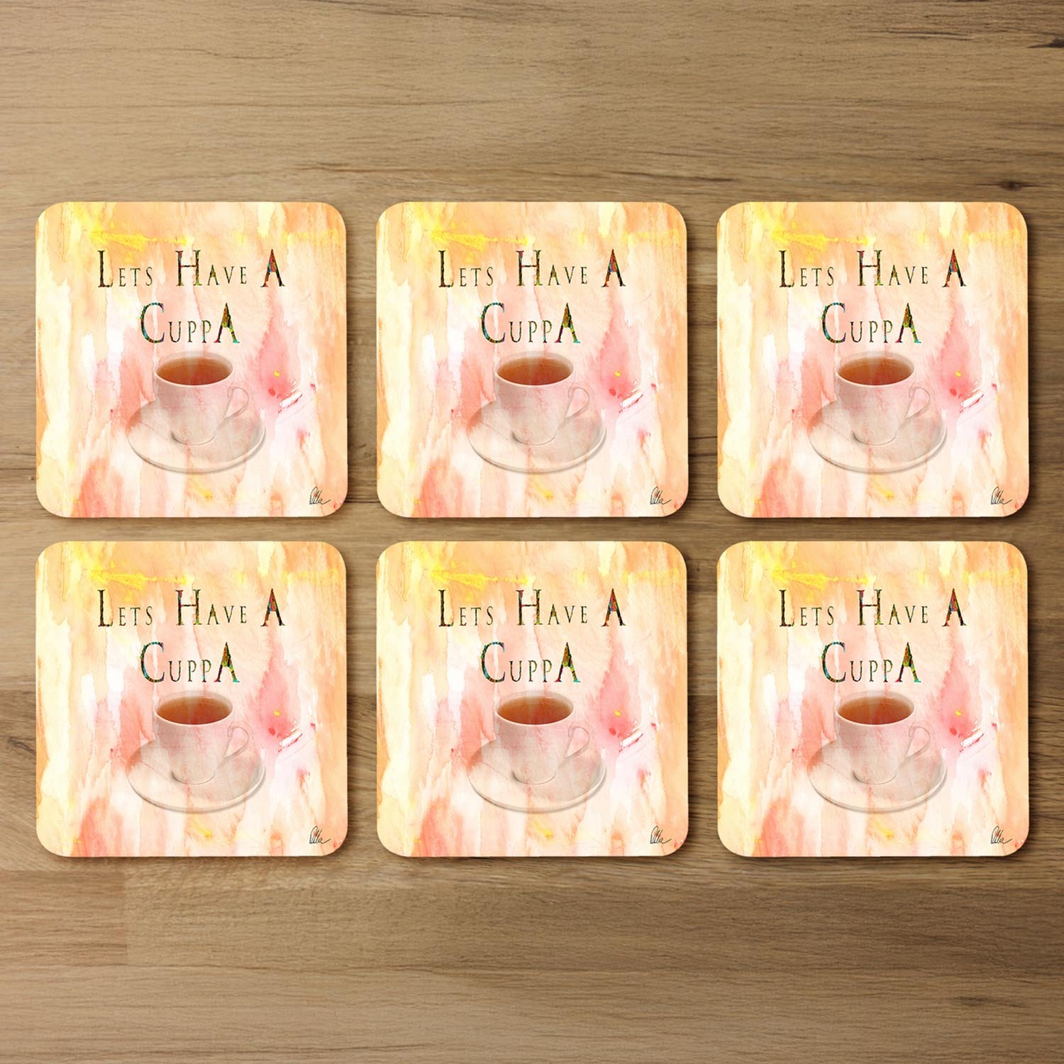 Image of Lets Have A Cuppa Coaster -&hellip;