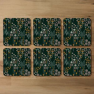 Selection Of Flowers Print Coaster