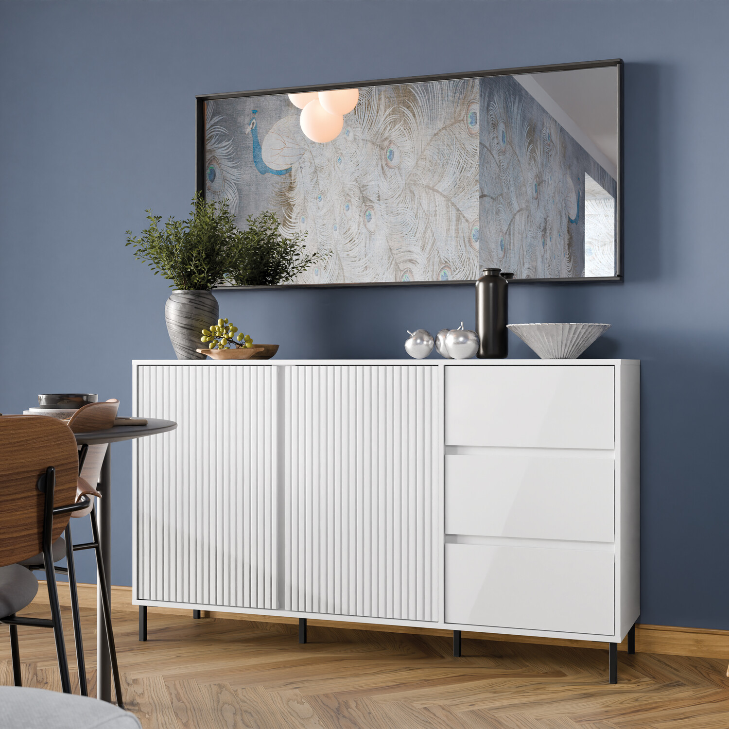 Avenale Wide Sideboard - Alpine White