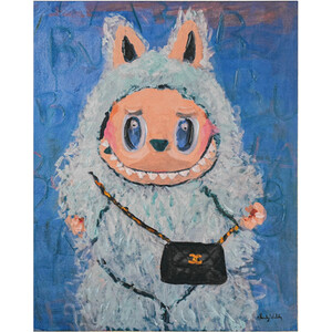 Stylish Plush Monster Canvas