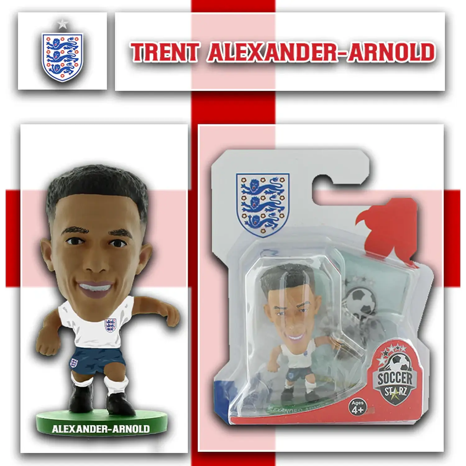 SoccerStarz England Trent Alexander-Arnold 2022 Version 5cm Figure - White