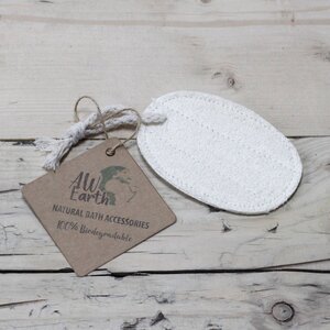 Natural Oval Loofah Body Scrub for Gentle Exfoliation Skin Refresh