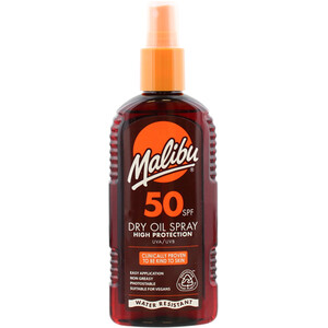 Malibu UVA UVB SPF 50 Dry Oil Spray