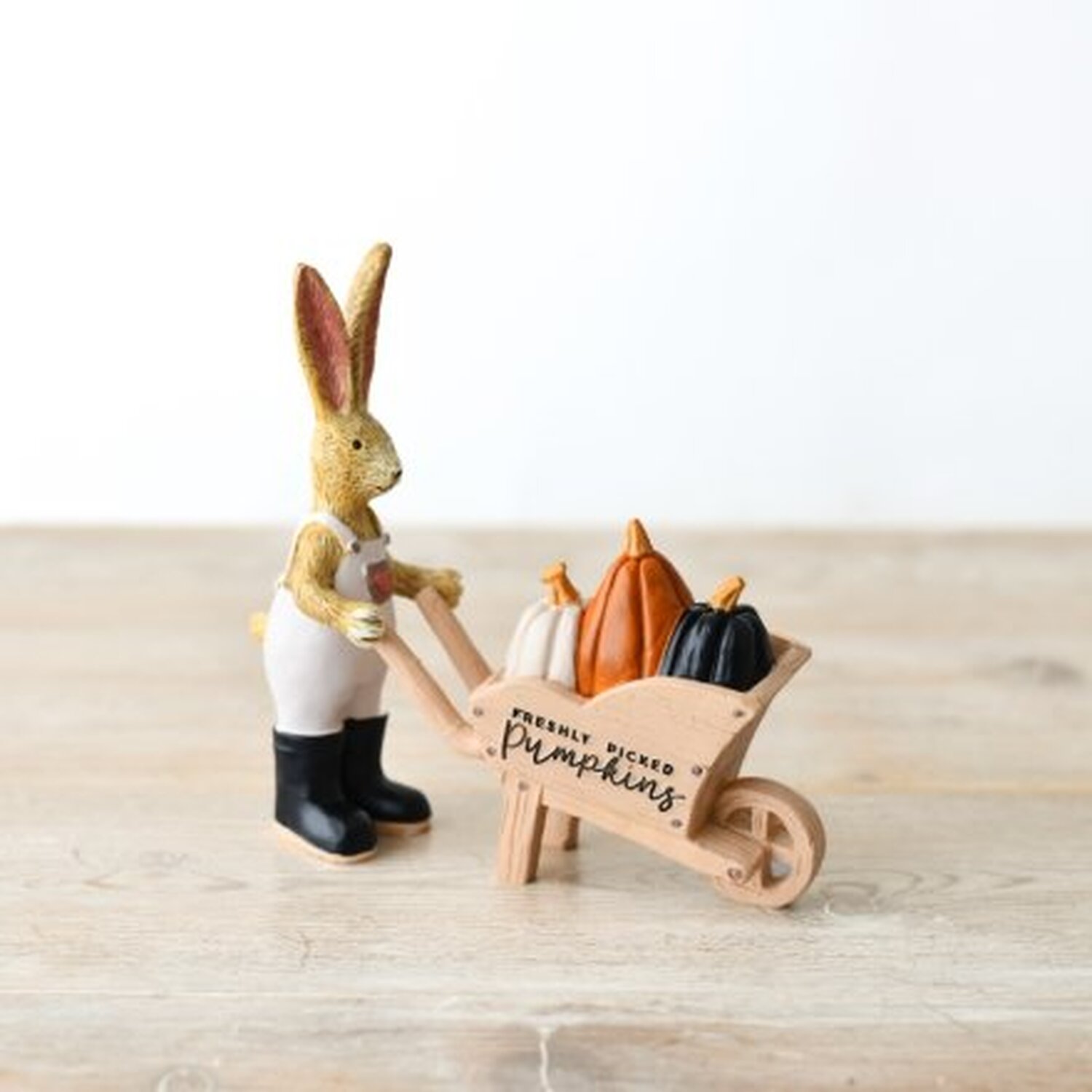 Freshly Picked Pumokins Wheelbarrow Rabbit - Multicolour